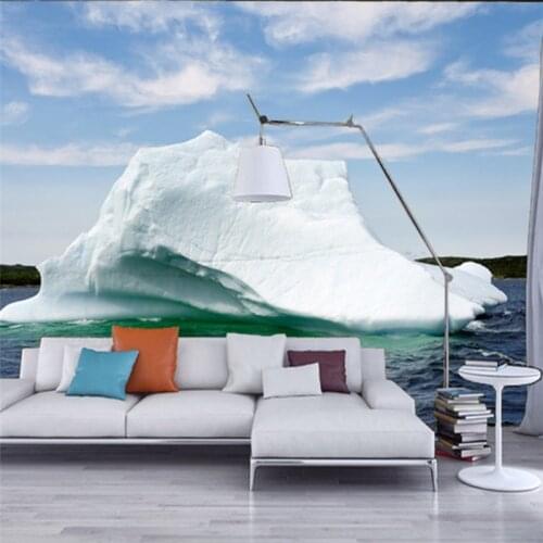 Beibehang Sea ice photo wallpaper for living room TV background wall paper 3d papel de parede 3d Home Decoration papier peint