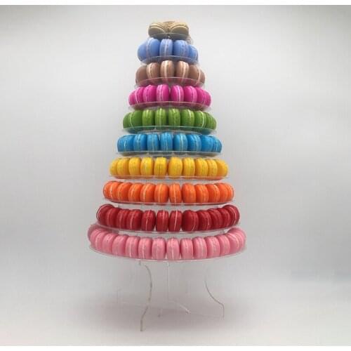 Practical 10 Tiers Macaron Tower Macaroon Display Stand Baby Shower Birthday Party Cake Decorating Supplies Wedding Decoration T