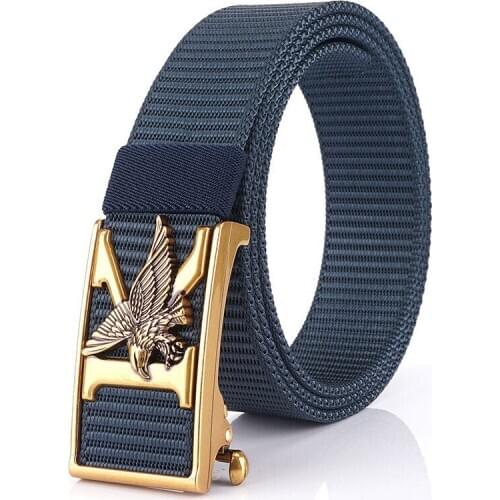 New 2020 Leisure fashion nylon belt canvas retro casual wild mens nylon belt automatic buckle
