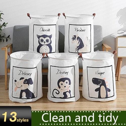 Foldable Laundry Basket Clothes Storage Bag Dirty Laundry Basket Bucket Kids Toys Organizer Home Sundries Storage Barrel