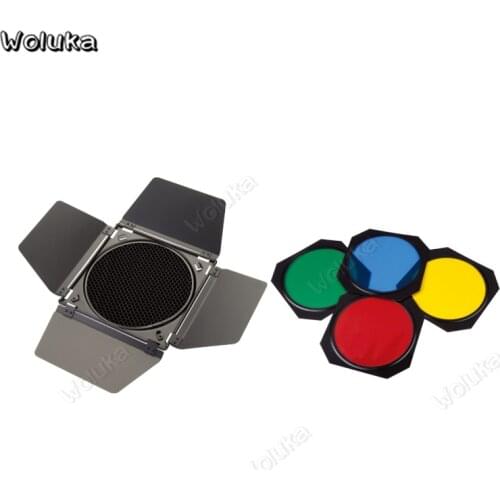 Studio Barndoor Honeycomb Net 4 Colored Light Filters For Flash Props Photography Accessories CD50 T10