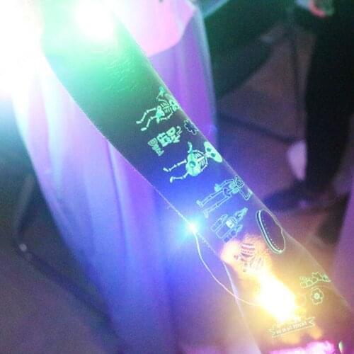 Luminous Cartoon Halloween Tattoo For Kid Fake Tatoo Children Hallowmas Body Art Waterproof Temporary Tattoo Sticker Saints Day