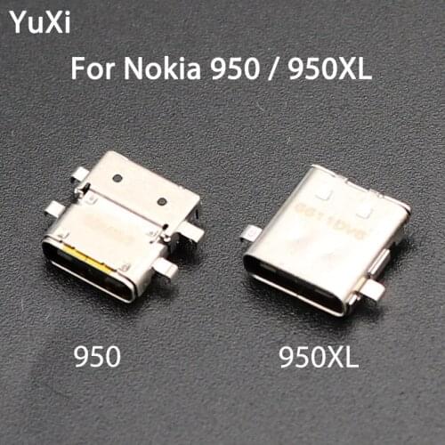 YuXi 2Pcs Micro Type C USB PCB Charging Charger Dock Port USB Connector Power Jack For Nokia 950 950XL