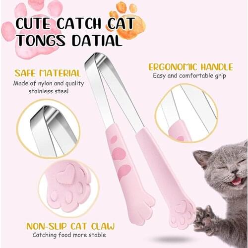Cats Claw Food Clip Stainless Steel Material Cute Salad Clips Kitchen Tongs Suitable For Bbq Cooking Grilling Candy Bread