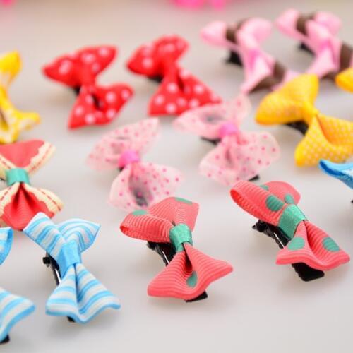 100pcs Cute Pet Dog Hair Clip Sweet Heart Cat Dog Hairpin Pet Grooming Hair Accessories