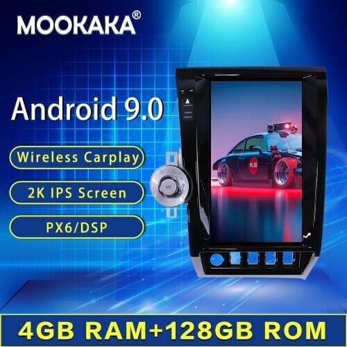 128GB 13.6 Inch Car Radio Head Unit GPS For Toyota Tundra Sequoia 2007-2013 Tesla Style Screen Android 9 Audio BT 5.0 Player DSP