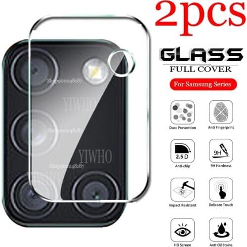 2 PCS Protective Glass on For Samsung Galaxy A31 SM-A315F/DS SM-A315G/DS Camera Lens Screen Protectors Safety Tempered Glas Film