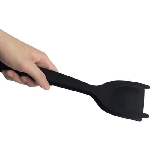 2 In 1 Grip And Flip Tongs Egg Spatula Tongs Clamp Pancake Fried Egg French Toast Omelet Overturned Kitchen Accessories