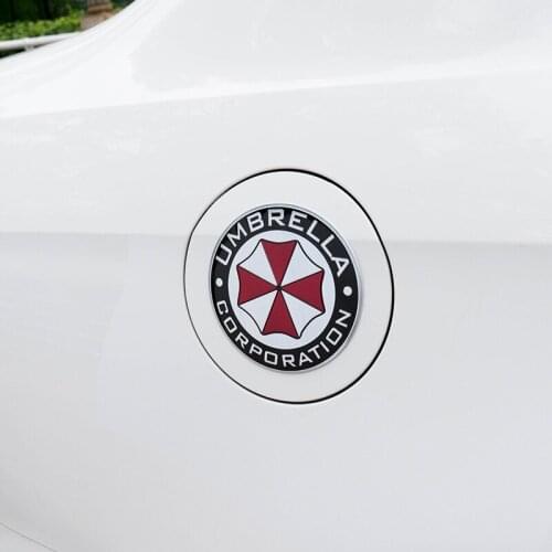 3D aluminum alloy biohazard umbrella car sticker FOR Citroen C-Quatre C-Triomphe Picasso C1 C2 C3 C4 C4L C5 Elysee/DS-series