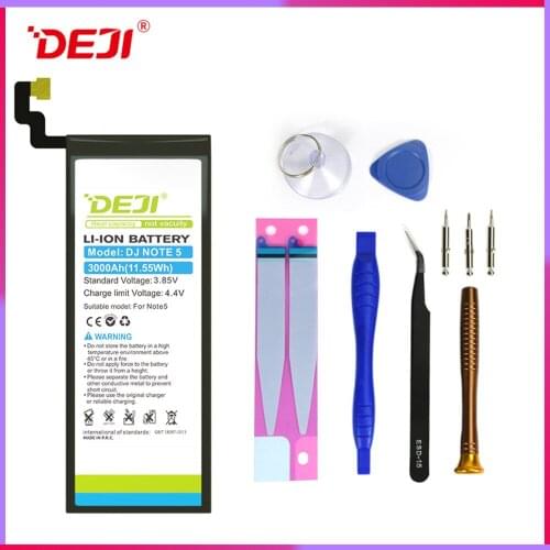 DEJI For SAMSUNG Note 5 Battery S6 Bateria Real Capacity 3000mAh Internal Bateria Replacement for n9200 S7