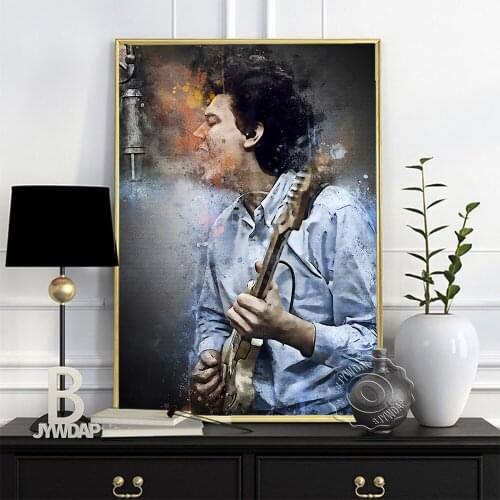 American Composer Michael Bloomfield Poster, Pop Superstar Wall Art Picture, Psychedelia Blus Rock Fans Collect Home Decor Gift