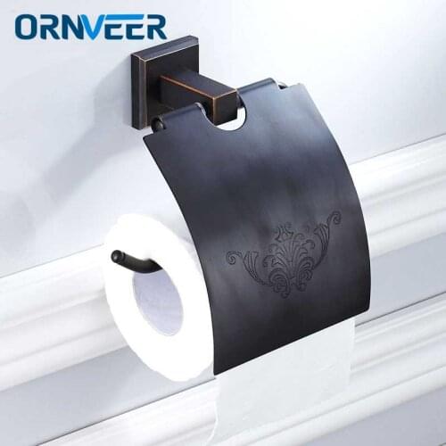 Oil Rubbed Bronze Toilet Paper Holder Roll Holder Tissue Holder Solid Brass Bathroom Accessories Product