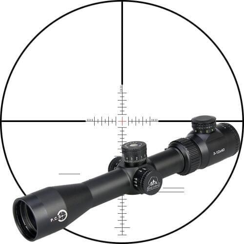 Canis Latrans optics sight shockproof waterproof TR 3-12x40 rifle scope wiht red/green reticle for real gun hunting GZ1-0286