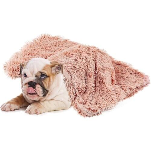 Long Plush Pet Blankets Dog Bed Mats Cushion Winter Warm Fluffy Deep Sleeping Soft Thin Covers For All Season Use Cat Mattress