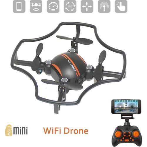 EBOYU F19W 2.4Ghz RC Quadcopter Drone WiFi FPV 0.3MP Camera w/ Altitude Hold RC Mini Quadcopter Selfie Pocket Drone RTF