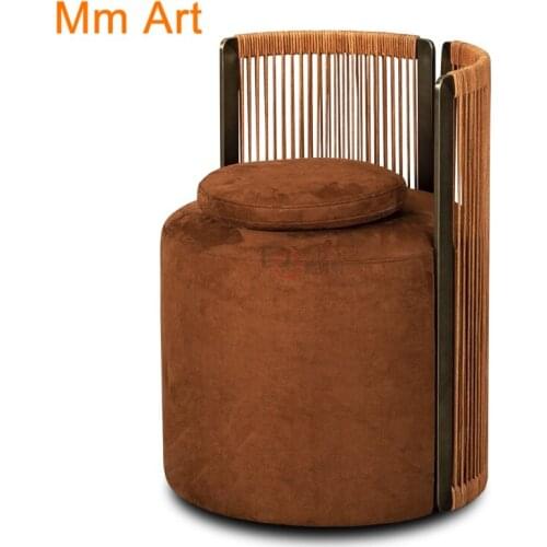 Art Couch Single Light Luxury Model Room Hotel Chair Personality Simple Leisure Chair