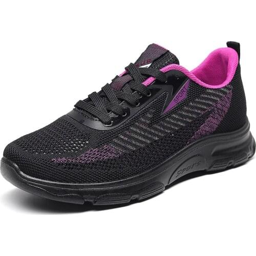 Women Casual Shoes Fashion Breathable Walking Mesh Flat Shoes Woman Black Sneakers Women 2021 Tenis Feminino Female Shoes