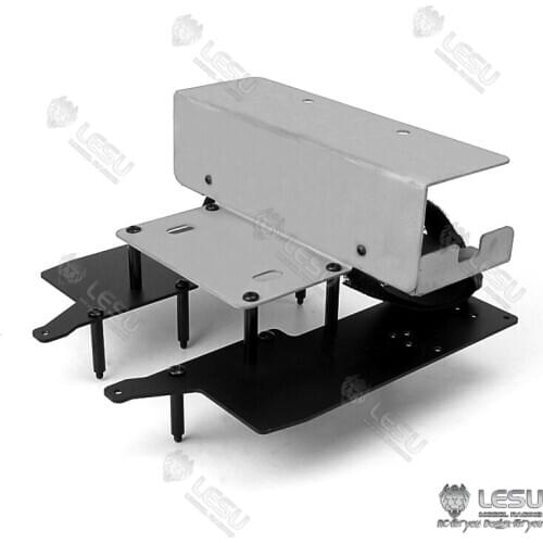 Metal LESU Battery Compartment for 1/14 TAMIYA RC VOLVO FH16 Tractor Truck Model DIY Car Trailer