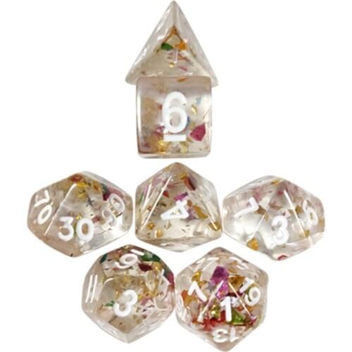 7pcs/set D20 Polyhedral DND Dice 20 Sided Dices Table Board Role Playing Game for Bar Pub Club Party