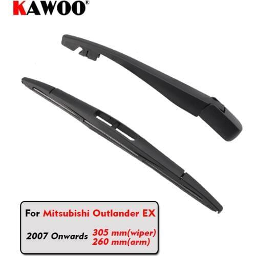 KAWOO Car Rear Wiper Blade Blades Back Window Wipers Arm For Mitsubishi Outlander EX Hatchback (2007-) 305mm Car Accessories