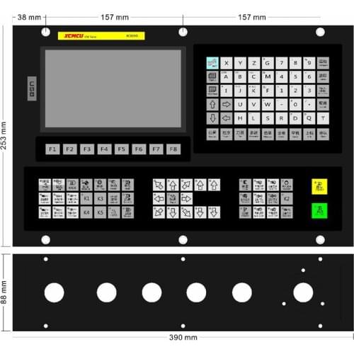 XC809D 3/4/5/6 Axis USB CNC Control System Controller Support FANUC G-code Offline Milling Boring Tapping Drilling Feeding