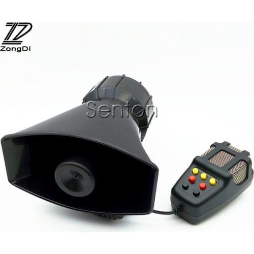ZD 1Set 100W 7Sound Tone Car Siren Loud Horn car-styling For BWM E39 Audi A3 VW Polo Lada Mazda 3 for universal car accessories