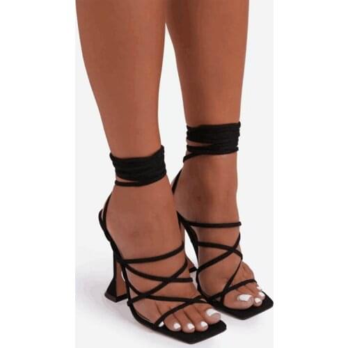 New Womens Tie Flower Vamp Sandals Fish Mouth White Summer Fashion Sandals