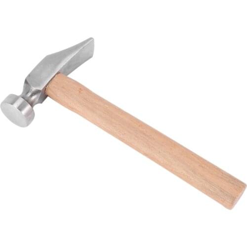 1Pcs Cobbler Shoe Repair Hammer Wood Handle Leather Work Shoemaking Repairing Remmending Shoe Tool