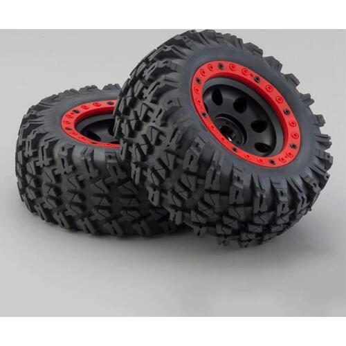 17mm Big Tires without Paste for 1:7 Traxxas UDR Unlimited Desert Racer Tires 135mm RC Car Truck Parts