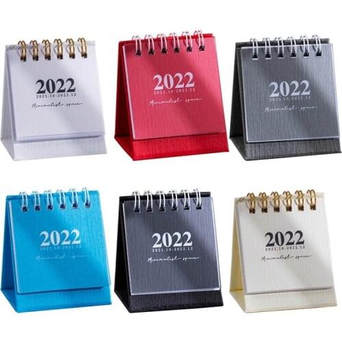 2022 Office School Supplies Simple Desk Calendar Minimalist Space Series Ins Dual Daily Schedule Table Planner Yearly Organizer