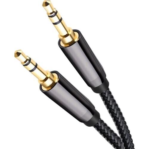 3.5MM -3.5mm Audio Cable AUX Cable Mobile phone Car Applicable to CD Player, Computer TV and Car AUX Audio Cable