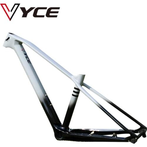 VYCE Bright black grad grey full Carbon MTB Bike Frame Disc Brake 27.5 UD glossy Frameset Bicycle 31.6mm 135xQR 142x12mm