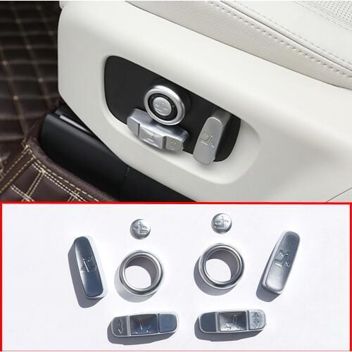 For Land Rover Discovery 5 L462 Discovery Sport Range Rover Vogue RR Sport Evoque 2016-17 Car Seat Adjustment Button Cover Trim