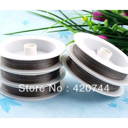 E 10PCS Silver Beading Cord Wire Thread String Tiger Tail FASHION