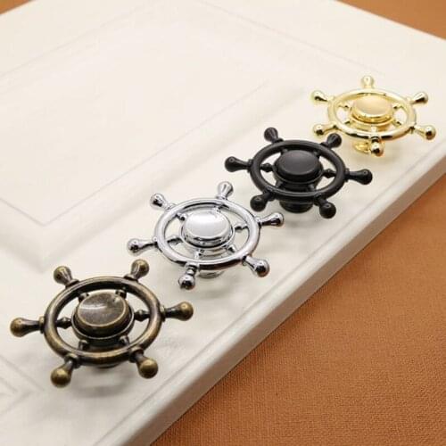 LCH Ancient Style Zinc Alloy Handle Stern Rudder Shaped Cabinet Knob Drawer Pull Crystal Handle