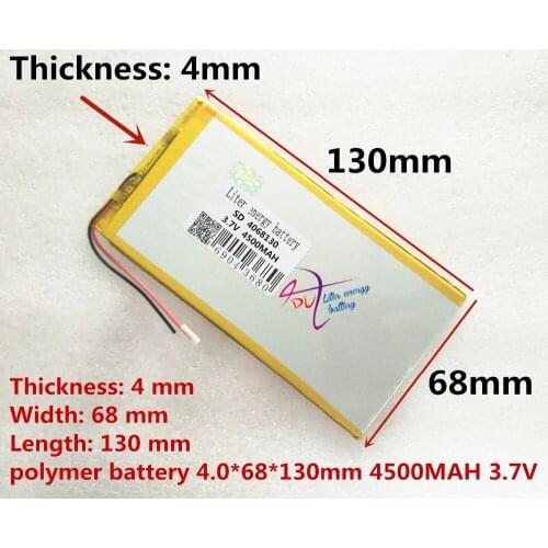 Best battery brand Good Quality COSLight Cell 3.7V 4068130 4500mAH (Real Capacity) Li-ion battery for 8,9,U9GT3 Tablet PC 4