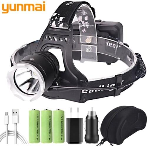 XHP70.2 Led Headlamp Headlight 32w Bulbs 2810 XHP50.2 Head Light Lamp Flashlight Torch 18650 Battery Power Bank 7800mah
