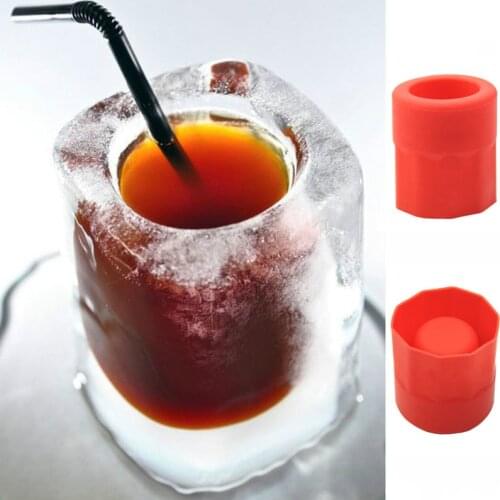 1pcs Ice Cube Tray Mold Makes Shot Glasses Ice Mould Novelty Gifts Ice Tray Summer Drinking Tool Ice Shot Glass Silicone Mold
