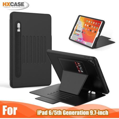 Magnetic case for ipad air 2 smart cover with auto awake sleep