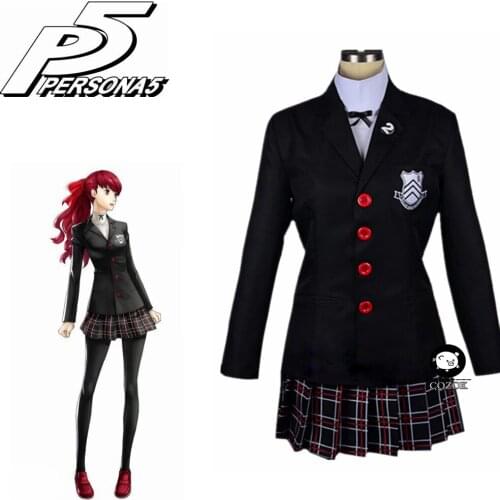 2020 New Persona 5 kasumi yoshizawa School Uniform Cosplay Costume Custom Made
