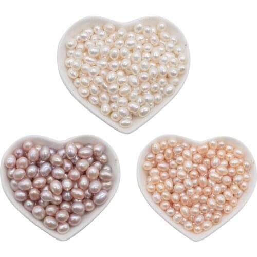 Huge Stock Natural Rice Pearls Wholesale 100pcs White Pink Lavender Freshwater Pearls 100pcs/lot Genuine Loose Pearls FP271
