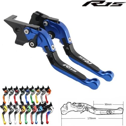 Suitable for YAMAHA R15 2011 2012 2013 2014 2015 2016 Motorcycle Accessories Adjustable Telescopic Folding Brake Clutch Lever