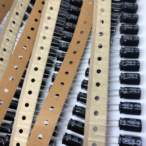 5PCS New and Original Rubycon 16V1000UF 10X16MM 1000UF 16V ZLHSeries Long life low Impedance made in JAPAN