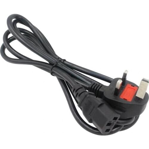 UK Plug Power Cord British Main IEC C13 Kettle AC Power Extensio Cable 1.5m 1.8m For PC Computer Monitor Printer 3D Printer TV