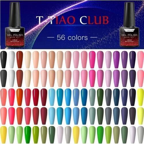 T-TIAO CLUB Uv Gel Nail Polish Top Uv Led Gel Nail Art Varnish Hybrid Soak Off Gel Lacquer Lucky Nail Paint Gel Polish Gellak