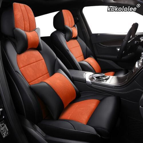 Kokololee Auto Cloth car seat cover for Volkswagen Passat Beetle Touareg Tiguan Phaeton EOS Magotan Scirocco R36 vw UP custom