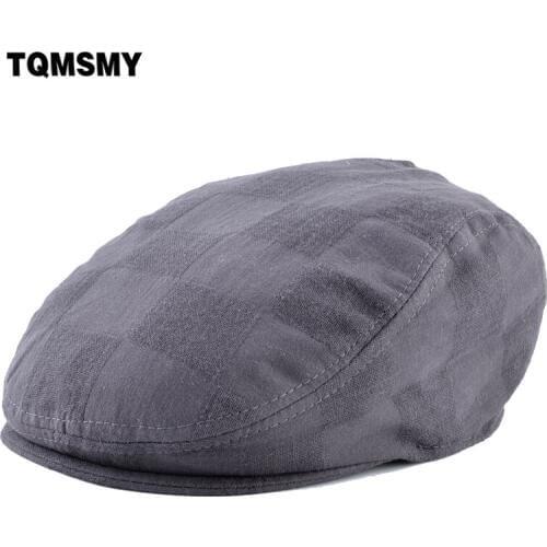 TQMSMY Summer Casual Unisex Grid Duckbill Caps Men Women Driving Sun Flat Cap Cabbie Newsboy Beret Hat Gatsby Ivy Cap TMC102
