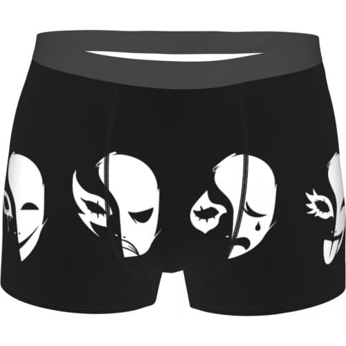 S - White Persona 5 P5s Role-playing Games Underpants Homme Panties Male Underwear Ventilate