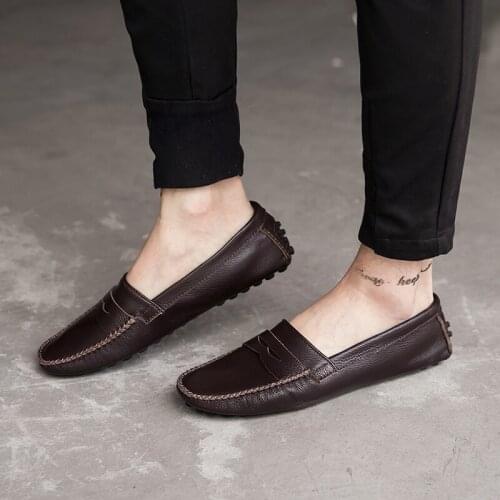 Fashion mens shoes spring/summer peas shoes mens old set foot loafers casual all-match mens shoes daily commuter shoes