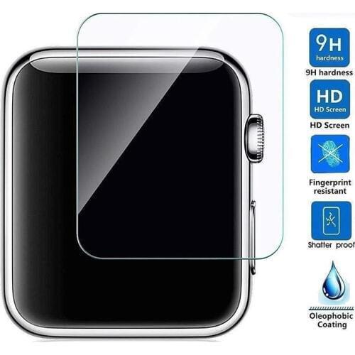 2PCS/ Lot Tempered Glass For Apple Watch Series 40mm 44mm 38mm 42mm 4 3 2 1 Screen Protector High Clear Protective Cover Film